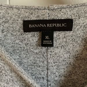 Banana Republic Knit Midi Dress with twist back detail in heathered grey color